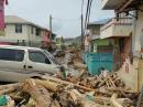 Damage in the Dominica capital of Roseau.